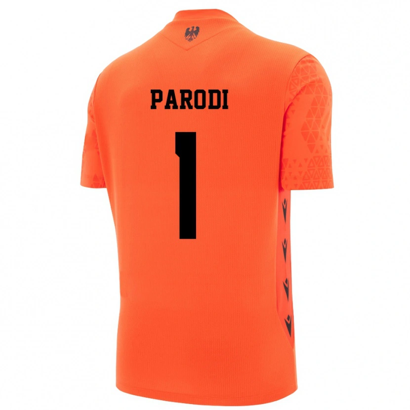 Danxen Damen Alessio Parodi #1 Trikot Dunkles Orange Schwarz Torwarttrikot 2025/26 Österreich