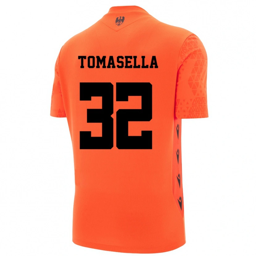 Danxen Damen Mattia Tomasella #32 Trikot Dunkles Orange Schwarz Torwarttrikot 2025/26 Österreich