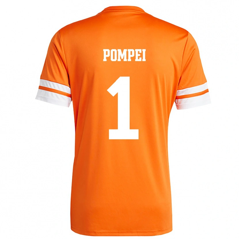 Danxen Damen Thomas Pompei #1 Trikot Orange Weiß Torwarttrikot 2025/26 Österreich