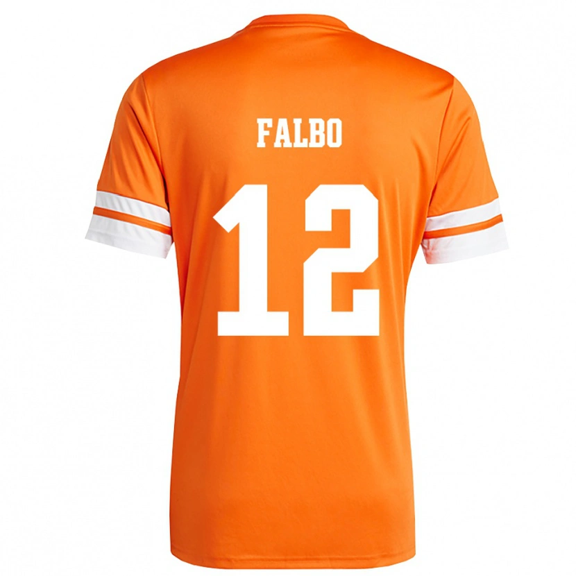 Danxen Damen Francesco Falbo #12 Trikot Orange Weiß Torwarttrikot 2025/26 Österreich