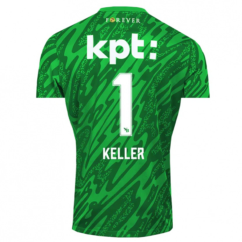 Danxen Damen Marvin Keller #1 Trikot Grün Weiß Torwarttrikot 2025/26 Österreich