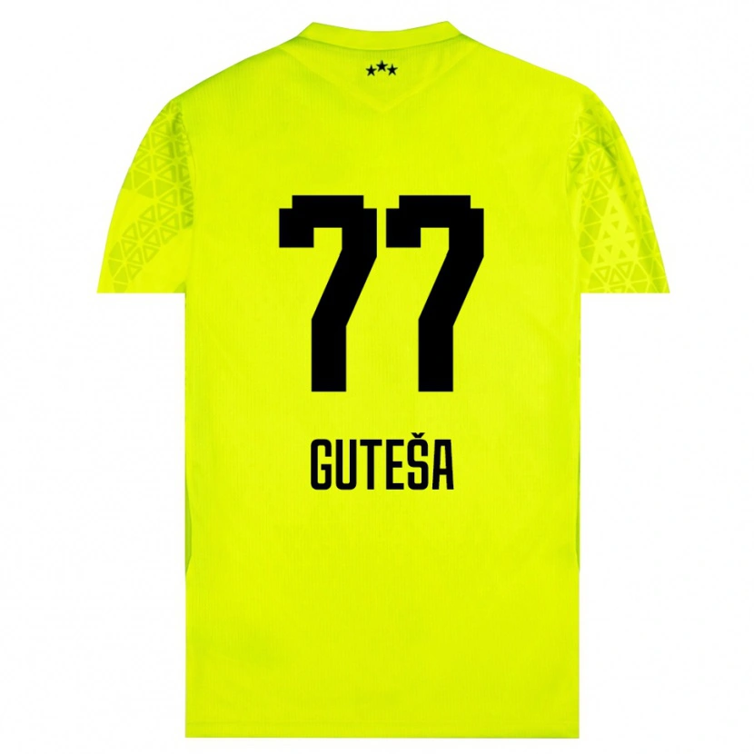 Danxen Damen Ivan Guteša #77 Trikot Gelb Grün Schwarz Torwarttrikot 2025/26 Österreich