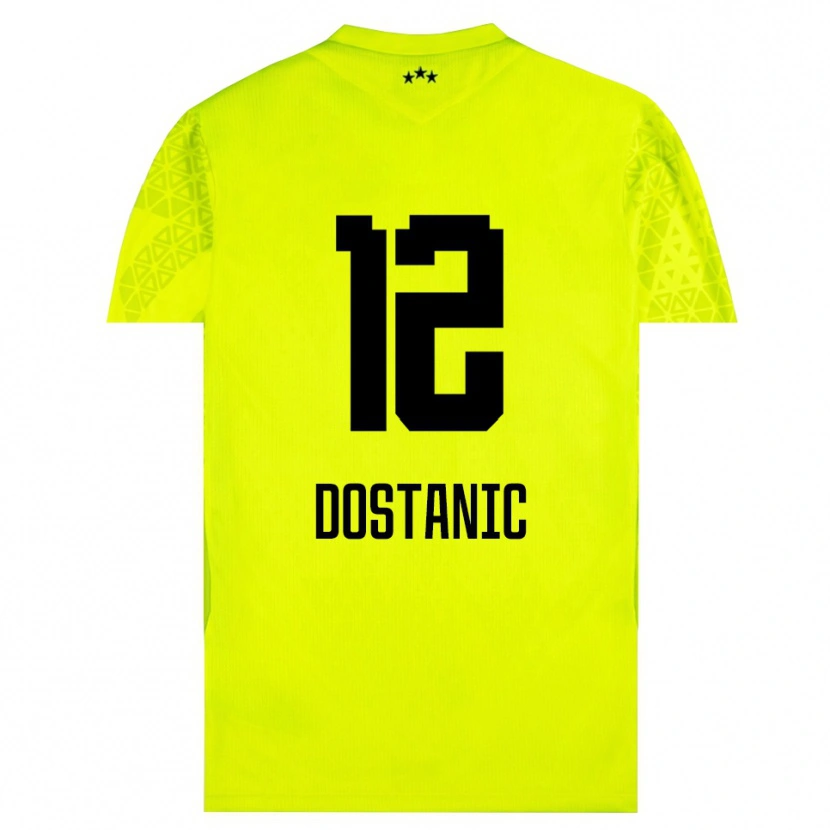 Danxen Damen Filip Dostanic #12 Trikot Gelb Grün Schwarz Torwarttrikot 2025/26 Österreich