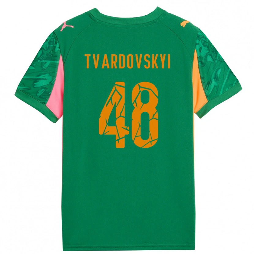 Danxen Damen Denys Tvardovskyi #48 Trikot Grün Orange Pink Torwarttrikot 2025/26 Österreich