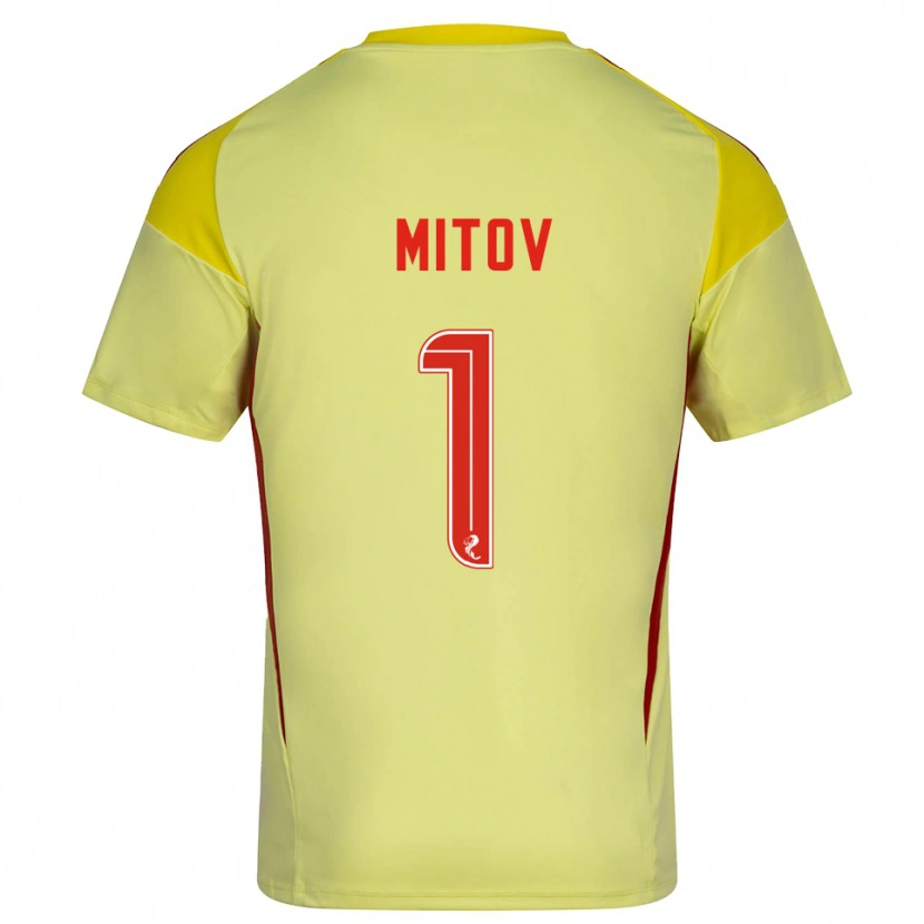 Danxen Damen Dimitar Mitov #1 Trikot Gelb Rot Torwarttrikot 2025/26 Österreich