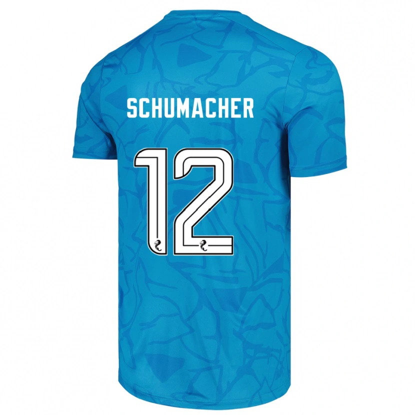 Danxen Damen Noa Schumacher #12 Trikot Blau Weiß Torwarttrikot 2025/26 Österreich