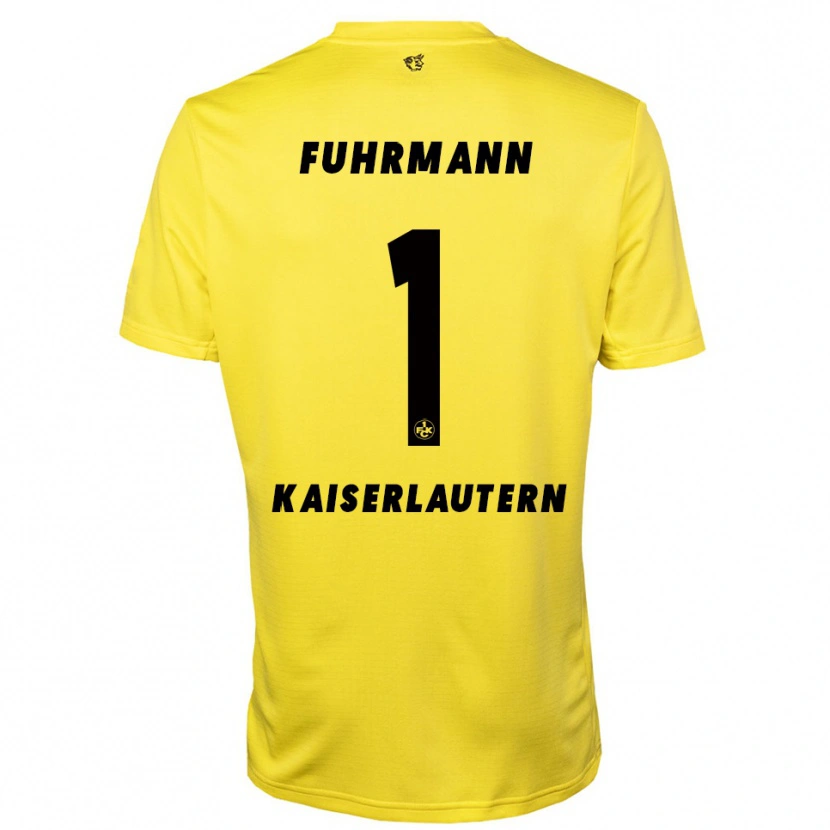 Danxen Damen Lasse Fuhrmann #1 Trikot Gelb Schwarz Torwarttrikot 2025/26 Österreich