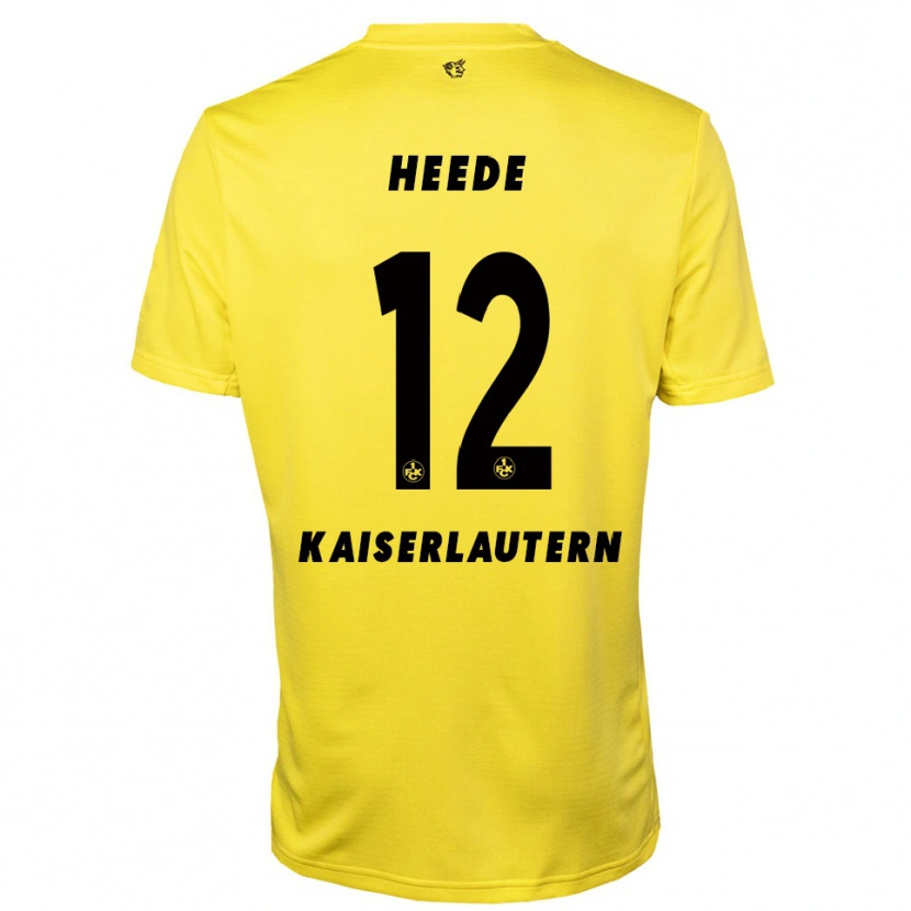 Danxen Damen Jannis Heede #12 Trikot Gelb Schwarz Torwarttrikot 2025/26 Österreich