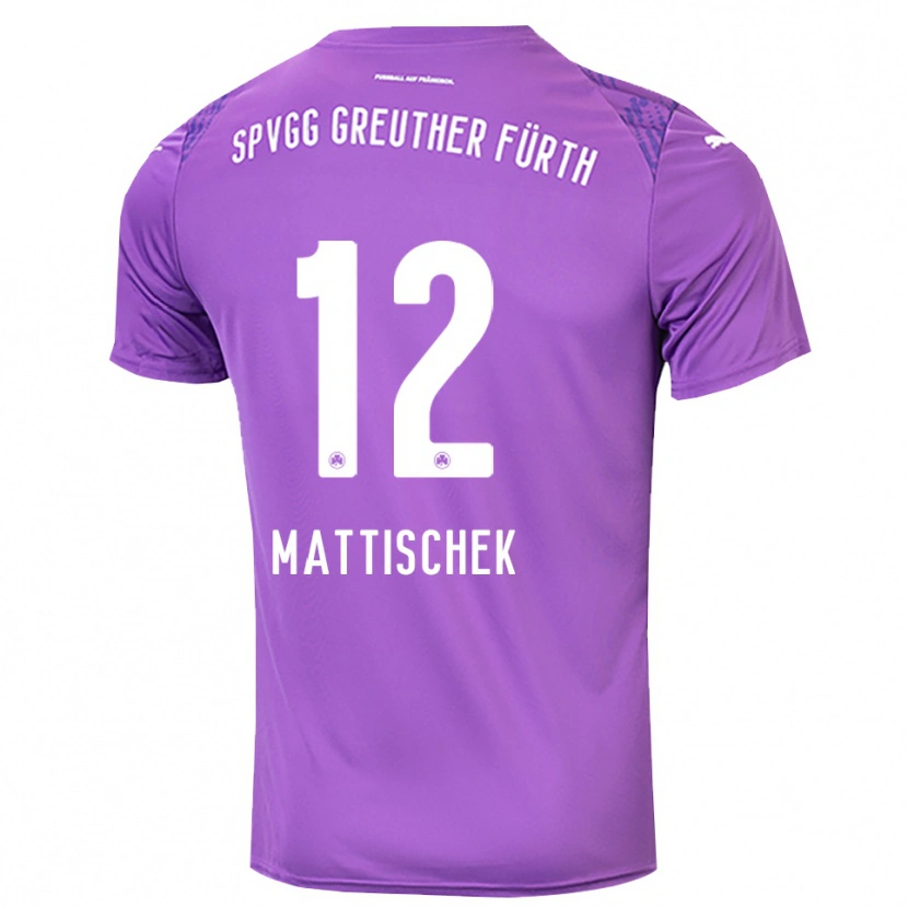 Danxen Damen Jakob Mattischek #12 Trikot Lila Weiß Torwarttrikot 2025/26 Österreich