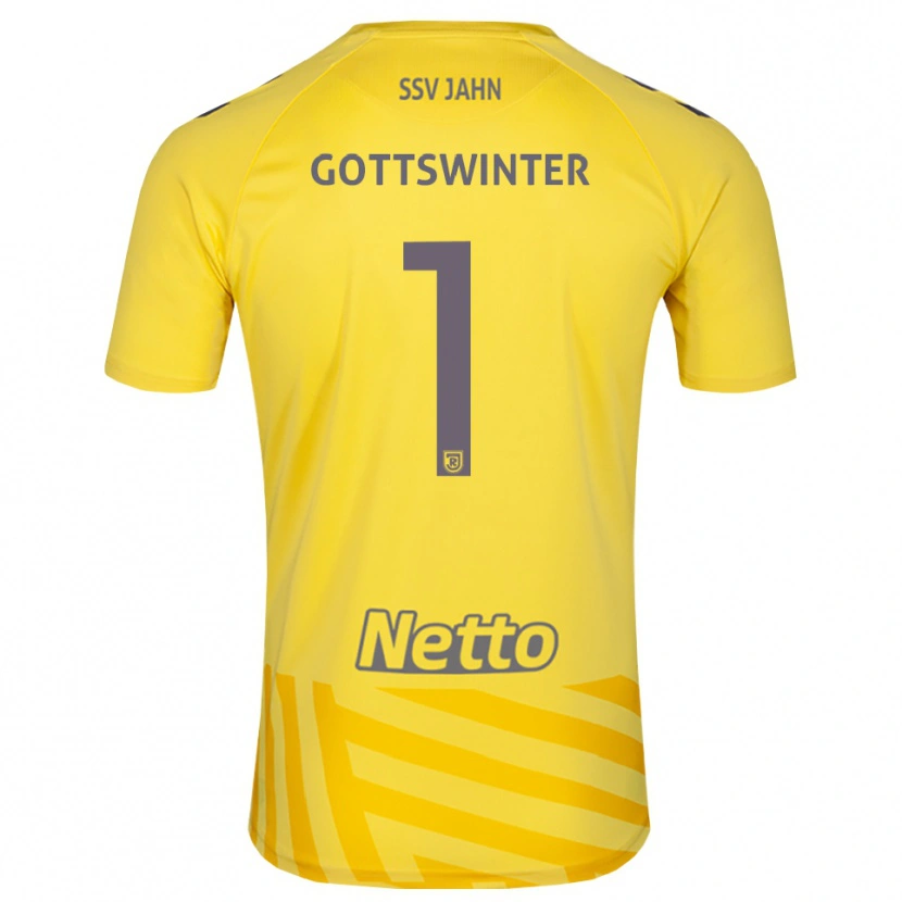 Danxen Damen Florian Gottswinter #1 Trikot Gelb Grau Torwarttrikot 2025/26 Österreich