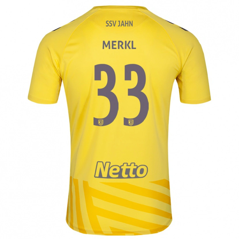 Danxen Damen Maurice Merkl #33 Trikot Gelb Grau Torwarttrikot 2025/26 Österreich