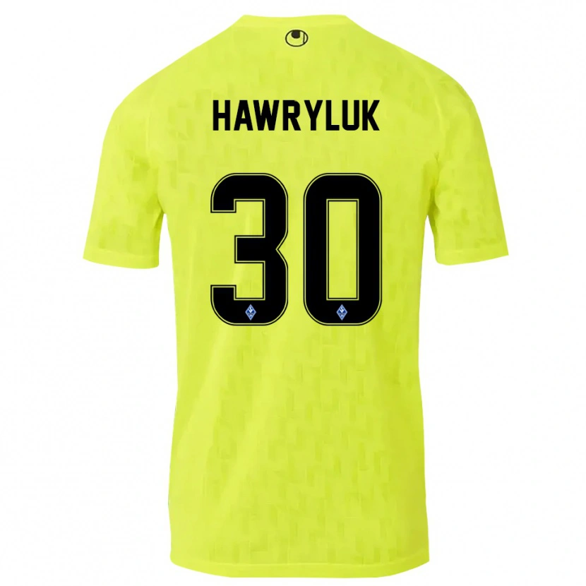 Danxen Damen Lucien Hawryluk #30 Trikot Gelb Schwarz Torwarttrikot 2025/26 Österreich