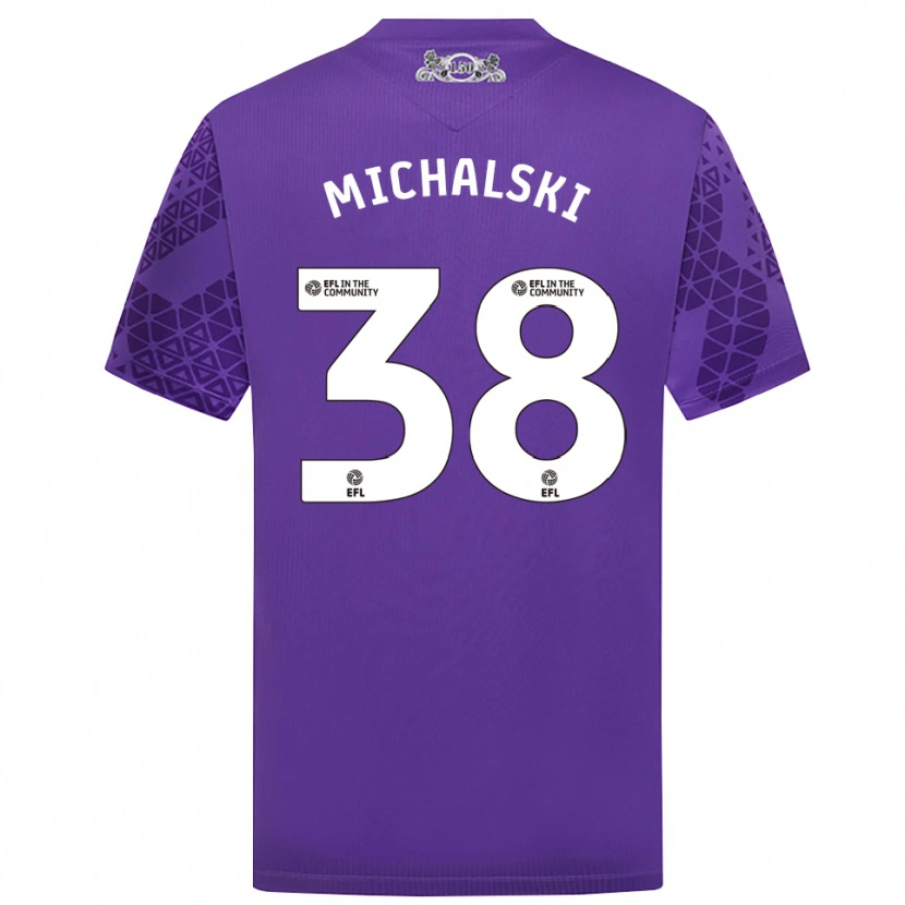 Danxen Damen Nicholas Michalski #38 Trikot Violett Weiß Torwarttrikot 2025/26 Österreich