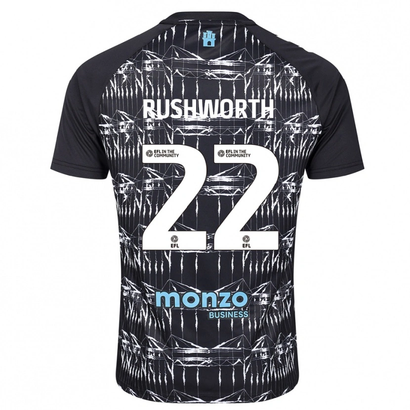 Danxen Damen Carl Rushworth #22 Trikot Schwarz Blau Torwarttrikot 2025/26 Österreich