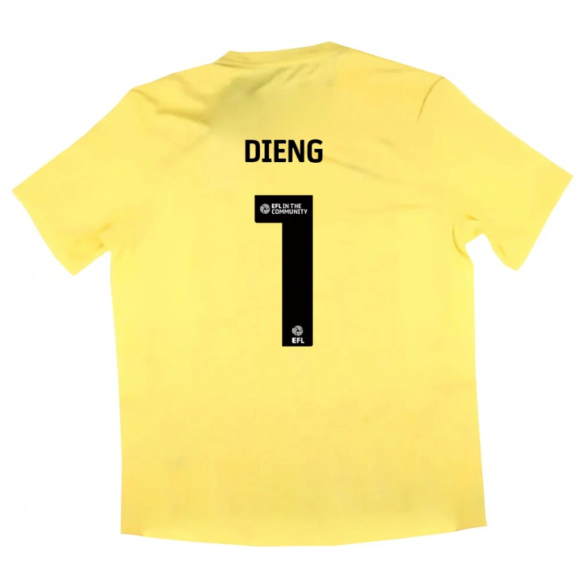 Danxen Damen Seny Dieng #1 Trikot Gelb Schwarz Torwarttrikot 2025/26 Österreich