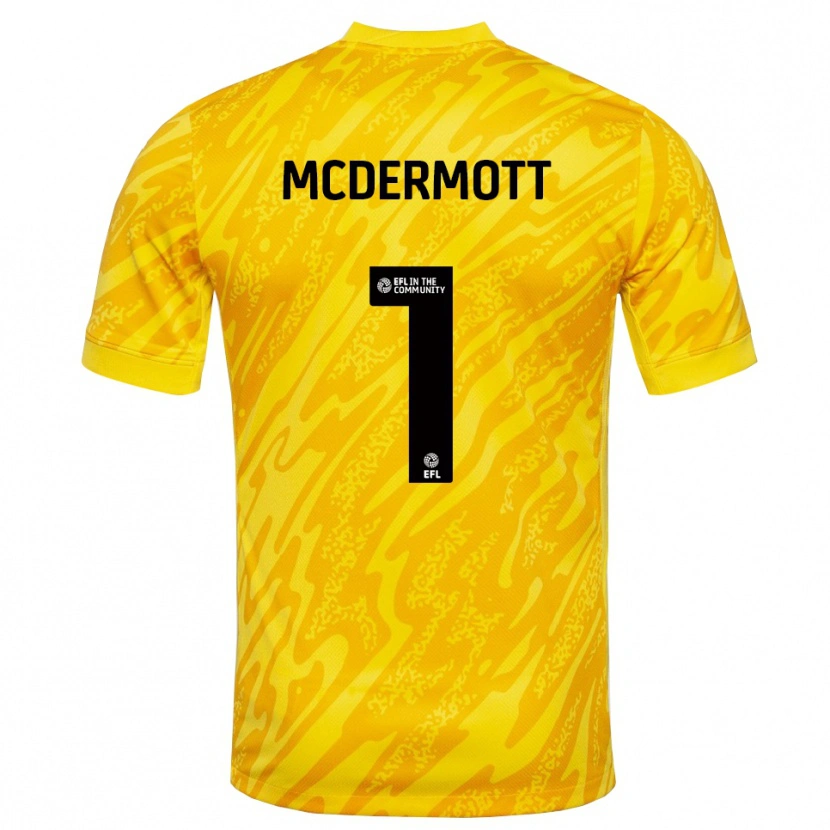 Danxen Damen Conal McDermott #1 Trikot Gelb Schwarz Torwarttrikot 2025/26 Österreich