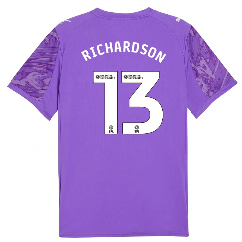 Danxen Damen Cale Richardson #13 Trikot Lila Weiß Torwarttrikot 2025/26 Österreich