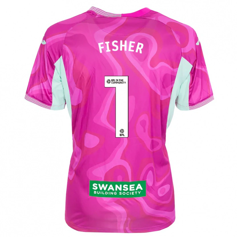 Danxen Damen Andy Fisher #1 Trikot Magenta Weiß Torwarttrikot 2025/26 Österreich