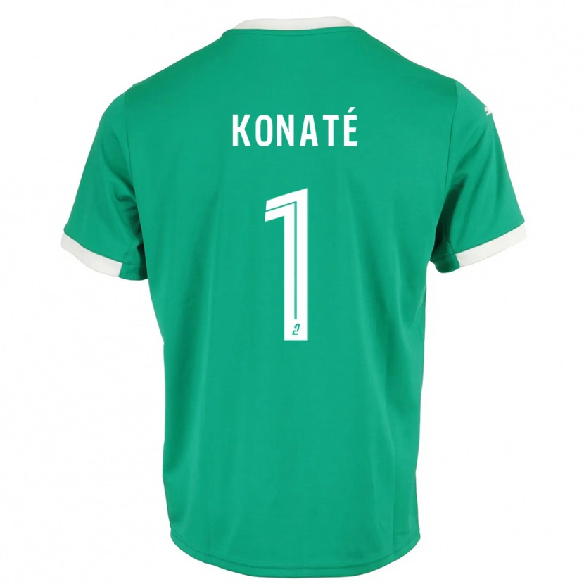 Danxen Damen Hillel Konaté #1 Trikot Grün Weiß Torwarttrikot 2025/26 Österreich