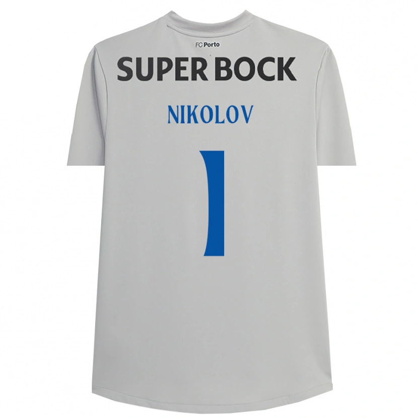 Danxen Damen Antoni Nikolov #1 Trikot Hellgrau Schwarz Torwarttrikot 2025/26 Österreich