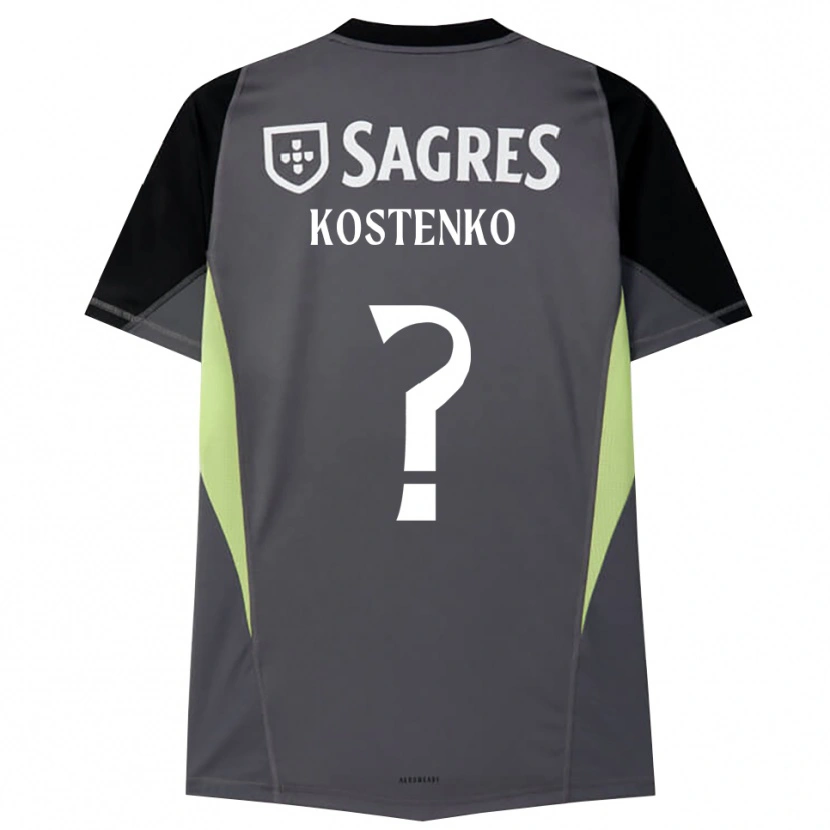 Danxen Damen Igor Kostenko #0 Trikot Dunkelgrau Schwarz Torwarttrikot 2025/26 Österreich
