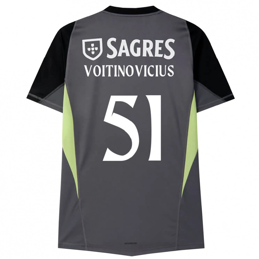 Danxen Damen Arnas Voitinovičius #51 Trikot Dunkelgrau Schwarz Torwarttrikot 2025/26 Österreich