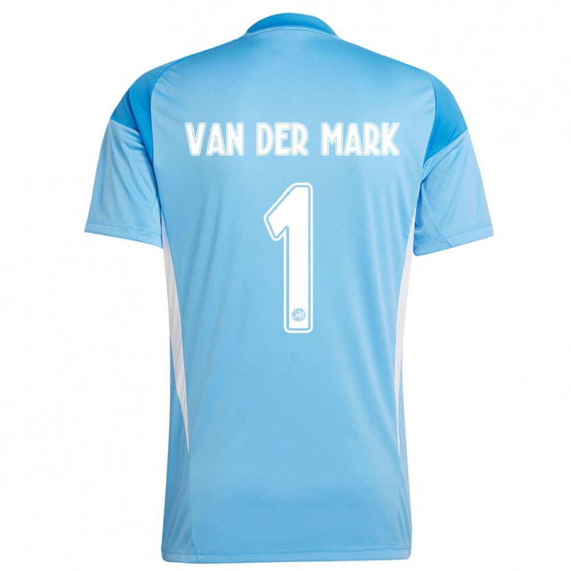 Danxen Damen Jesper van der Mark #1 Trikot Hellblau Weiß Torwarttrikot 2025/26 Österreich