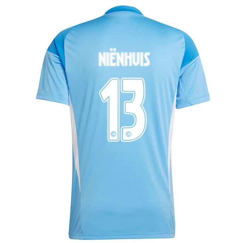 Danxen Damen Lois Niënhuis #13 Trikot Hellblau Weiß Torwarttrikot 2025/26 Österreich