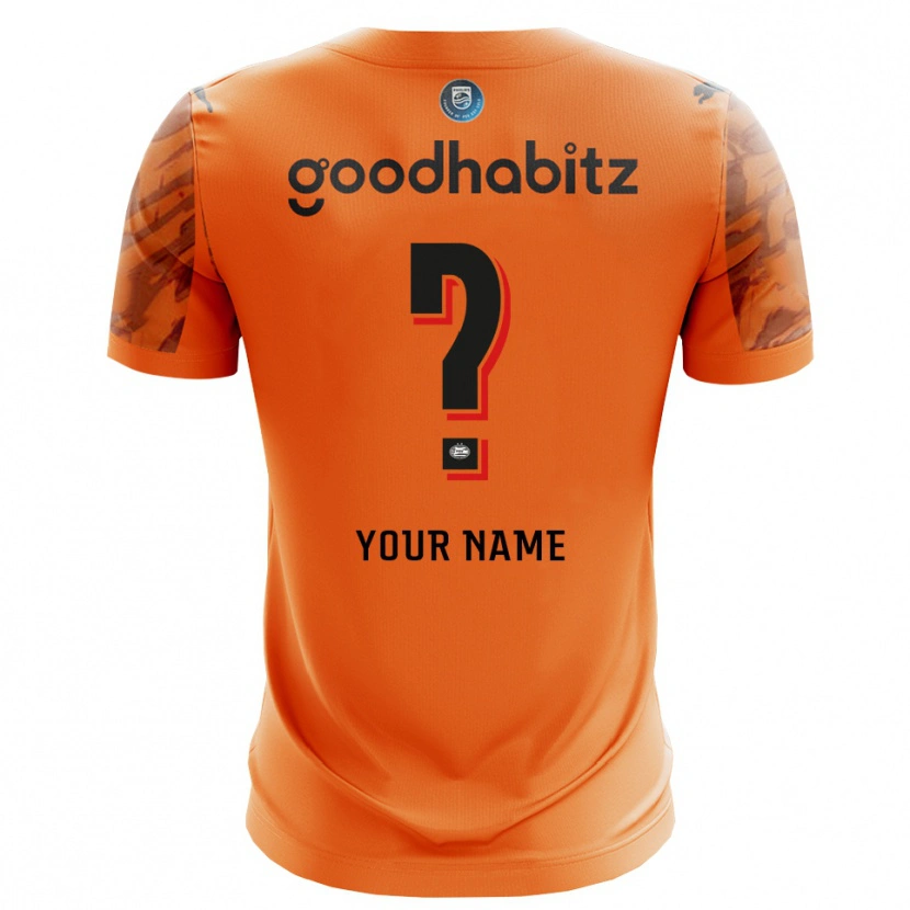 Danxen Damen PSV Eindhoven Trikot Orange Schwarz Torwarttrikot 2025/26 Österreich