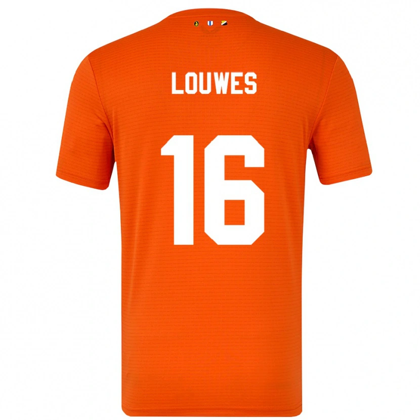 Danxen Damen Puck Louwes #16 Trikot Orange Schwarz Torwarttrikot 2025/26 Österreich