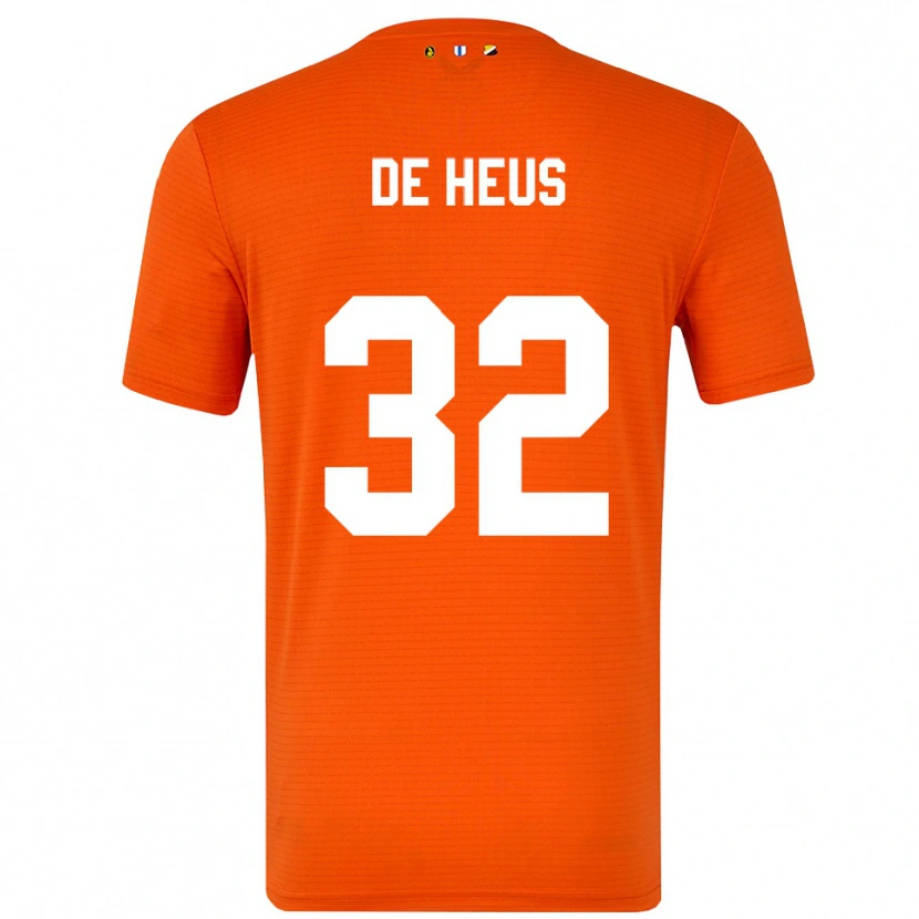 Danxen Damen Loïs De Heus #32 Trikot Orange Schwarz Torwarttrikot 2025/26 Österreich
