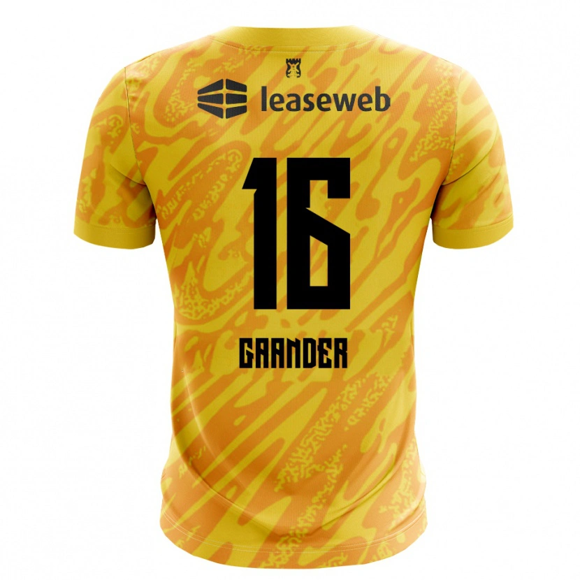 Danxen Damen Christian Gaander #16 Trikot Orange Gelb Schwarz Torwarttrikot 2025/26 Österreich