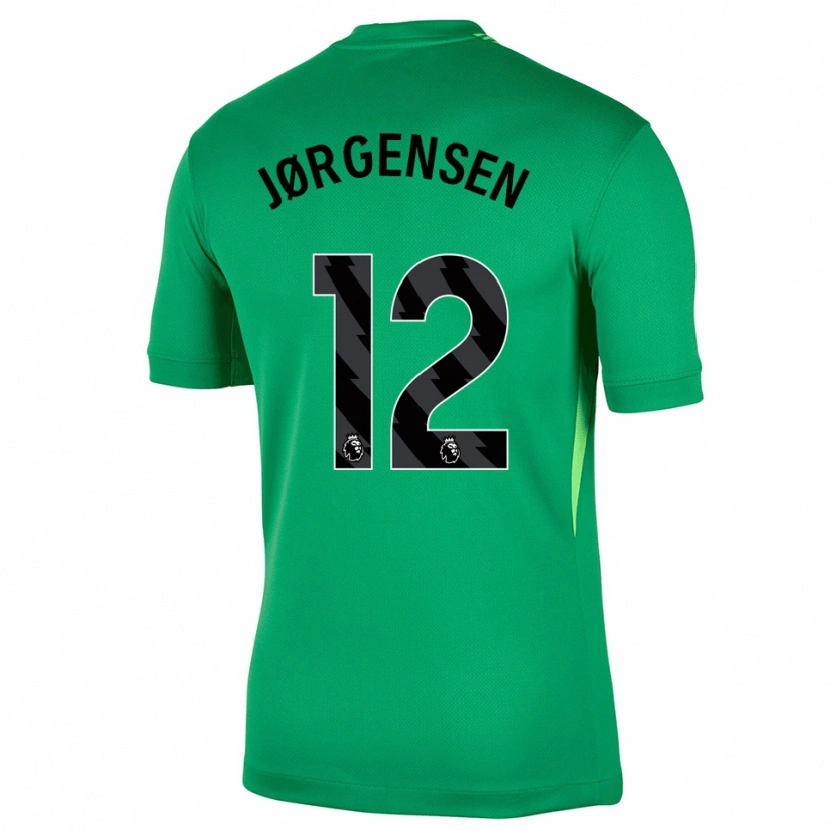 Danxen Damen Filip Jørgensen #12 Trikot Grün Schwarz Torwarttrikot 2025/26 Österreich