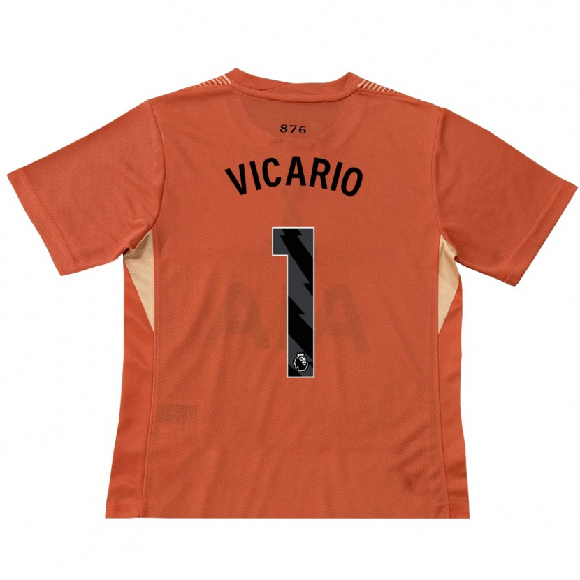 Danxen Damen Guglielmo Vicario #1 Trikot Orange Schwarz Torwarttrikot 2025/26 Österreich