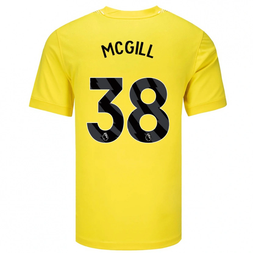 Danxen Damen Tom McGill #38 Trikot Gelb Schwarz Torwarttrikot 2025/26 Österreich