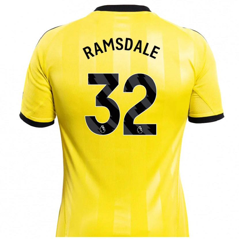 Danxen Damen Aaron Ramsdale #32 Trikot Gelb Schwarz Torwarttrikot 2025/26 Österreich