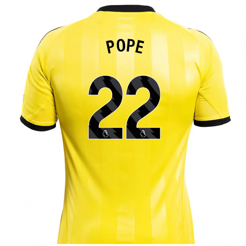 Danxen Damen Nick Pope #22 Trikot Gelb Schwarz Torwarttrikot 2025/26 Österreich