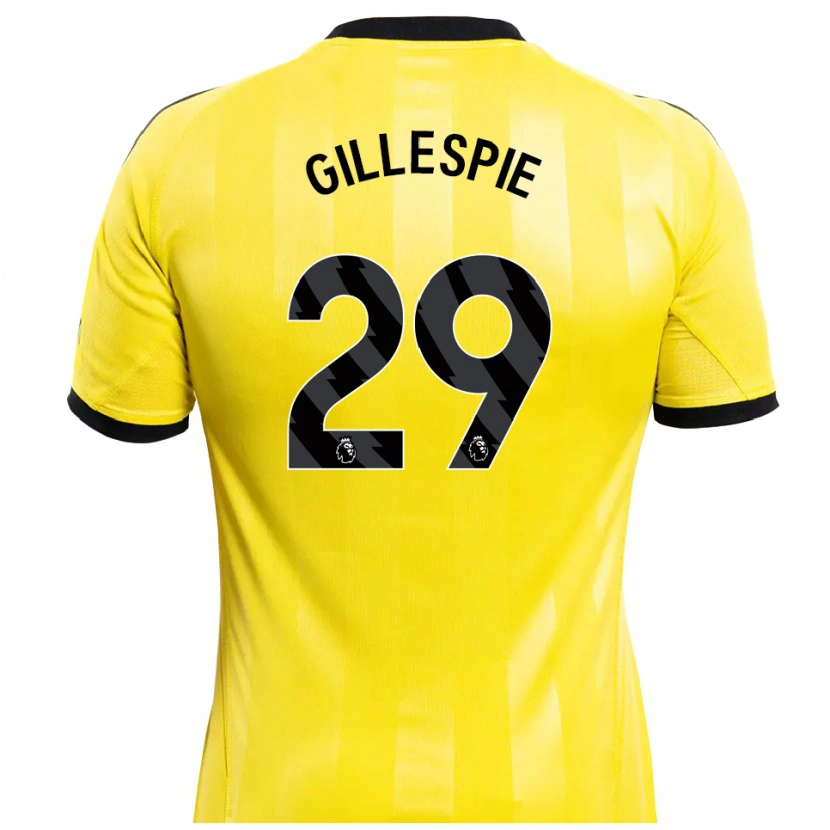 Danxen Damen Mark Gillespie #29 Trikot Gelb Schwarz Torwarttrikot 2025/26 Österreich