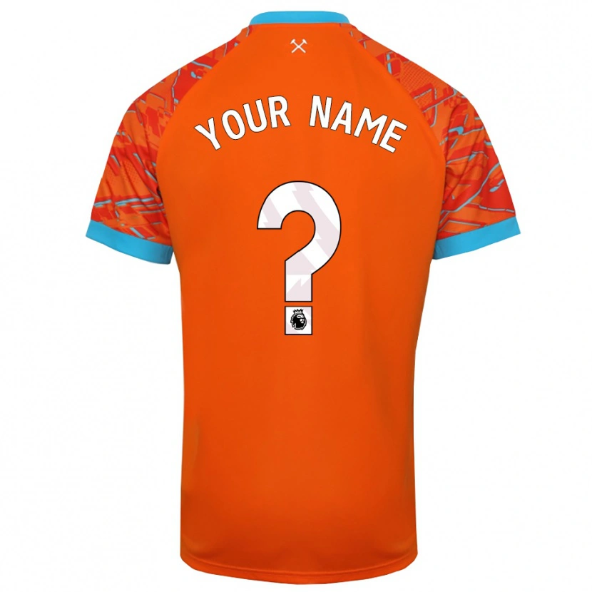 Danxen Damen West Ham United Trikot Orange Weiß Torwarttrikot 2025/26 Österreich