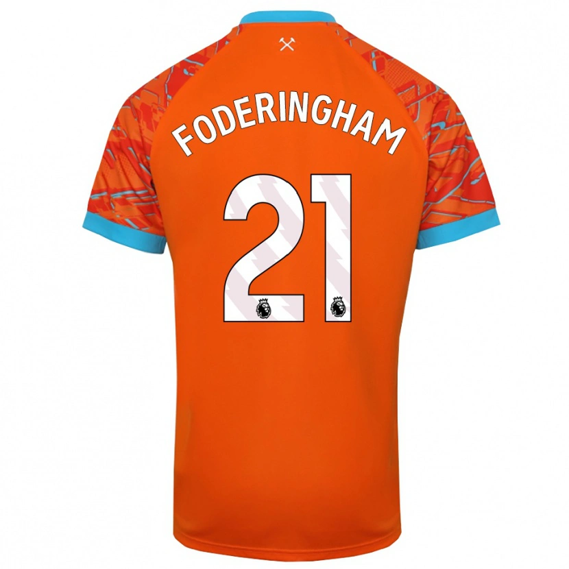 Danxen Damen Wes Foderingham #21 Trikot Orange Weiß Torwarttrikot 2025/26 Österreich