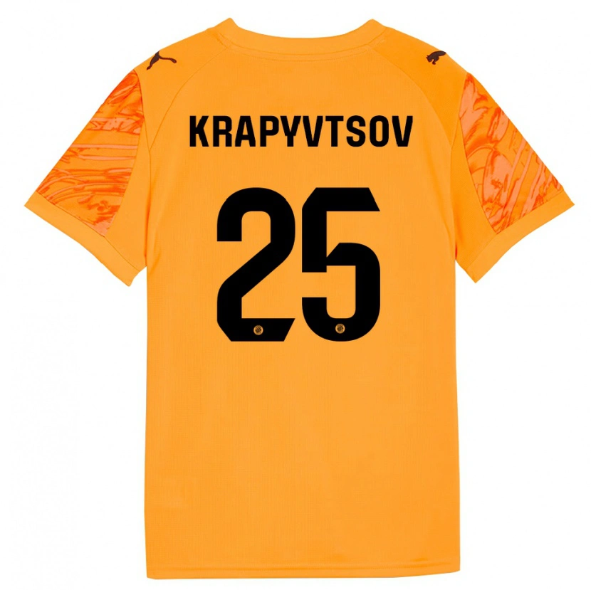 Danxen Damen Vladyslav Krapyvtsov #25 Trikot Orange Schwarz Torwarttrikot 2025/26 Österreich