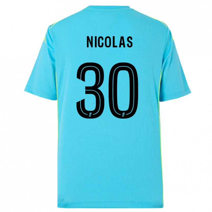 Danxen Damen Lina-Lou Nicolas #30 Trikot Himmelblau Schwarz Torwarttrikot 2025/26 Österreich