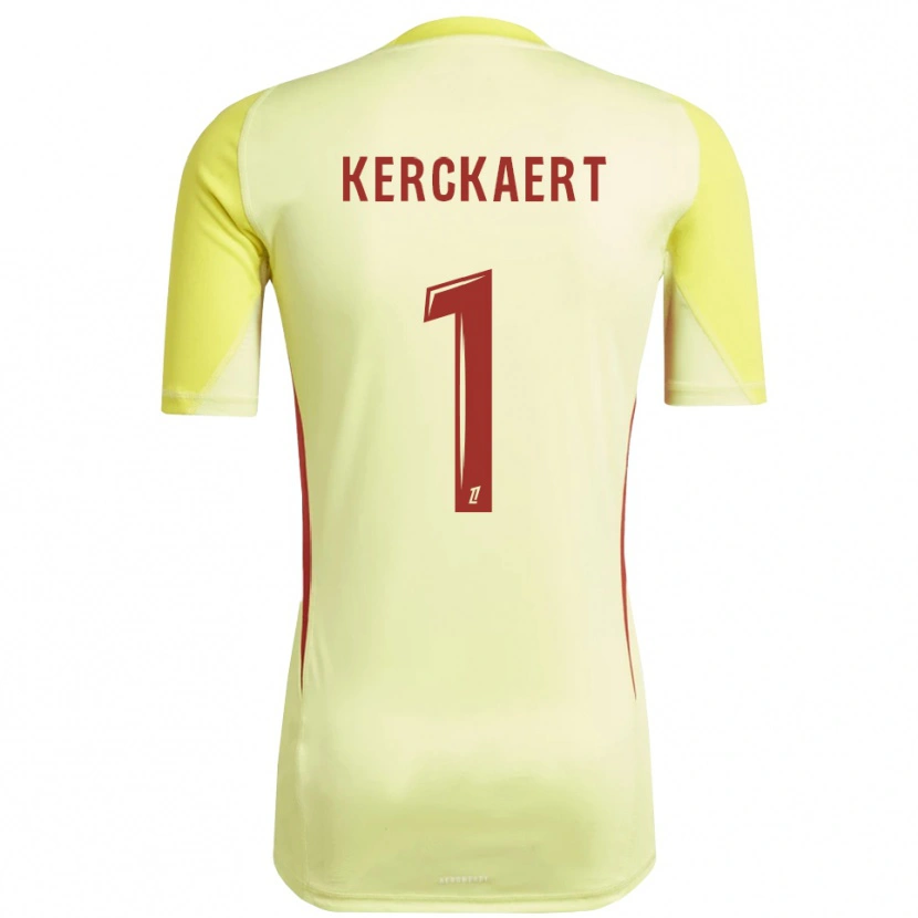 Danxen Damen Gabriel Kerckaert #1 Trikot Hellgelb Rot Torwarttrikot 2025/26 Österreich