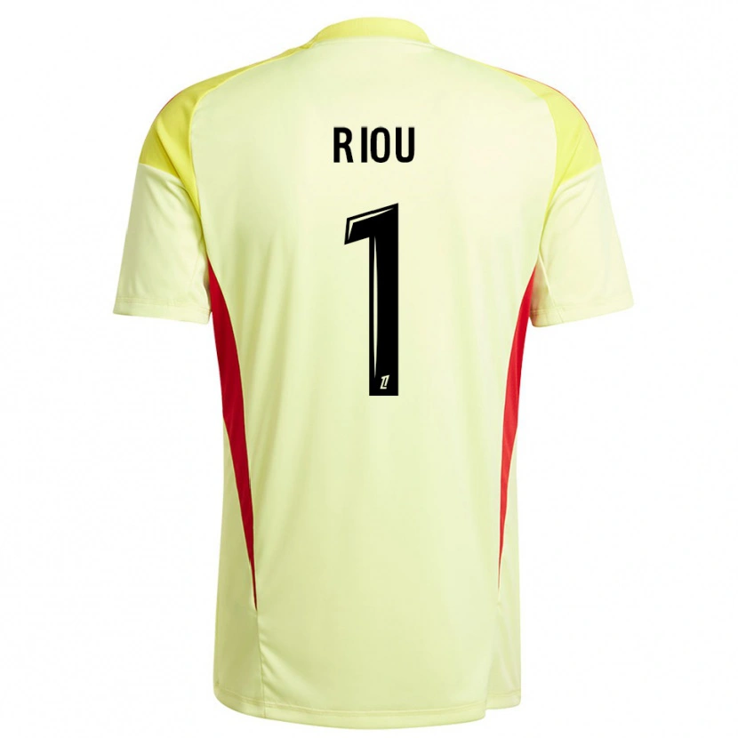 Danxen Damen Rémy Riou #1 Trikot Hellgelb Schwarz Torwarttrikot 2025/26 Österreich
