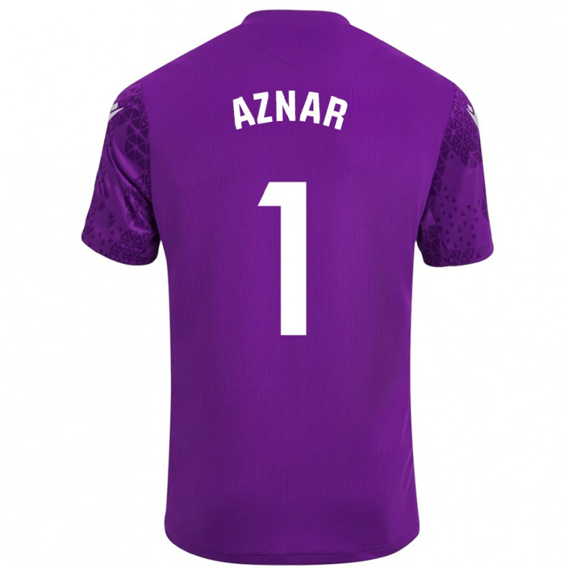 Danxen Damen Victor Aznar #1 Trikot Dunkelviolett Weiß Torwarttrikot 2025/26 Österreich