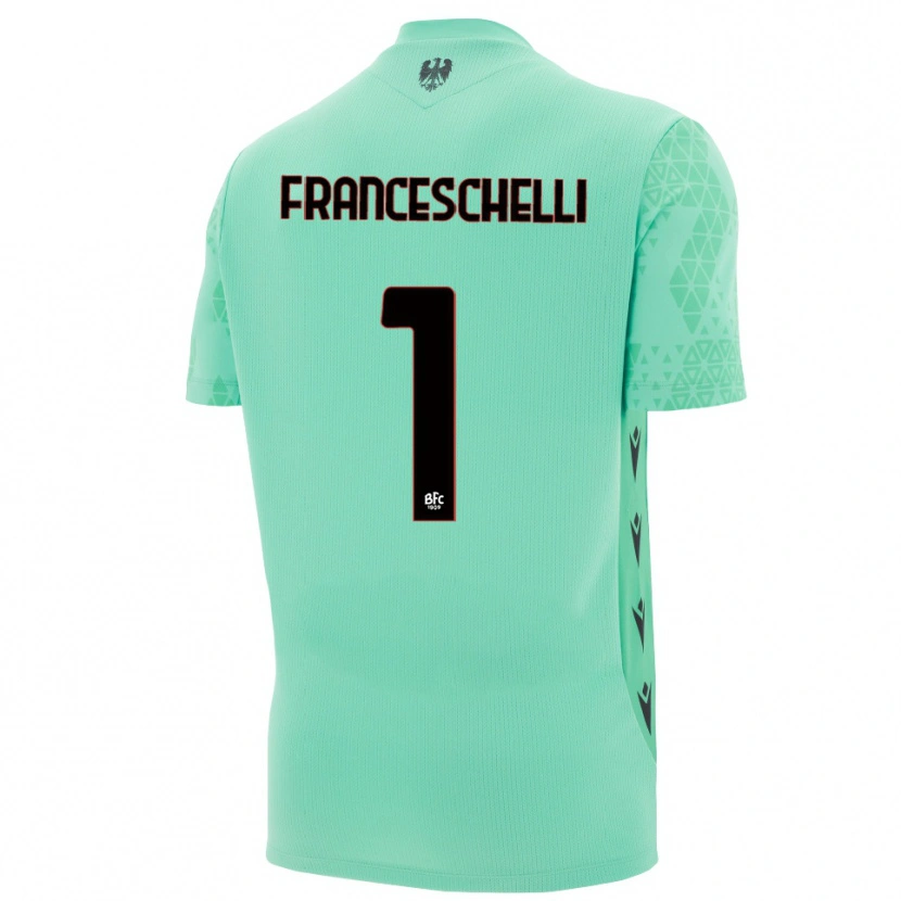 Danxen Damen Matteo Franceschelli #1 Trikot Mint Blau Schwarz Torwarttrikot 2025/26 Österreich