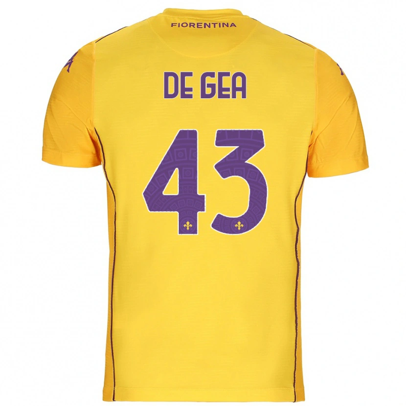 Danxen Damen David de Gea #43 Trikot Orange Gelb Lila Torwarttrikot 2025/26 Österreich