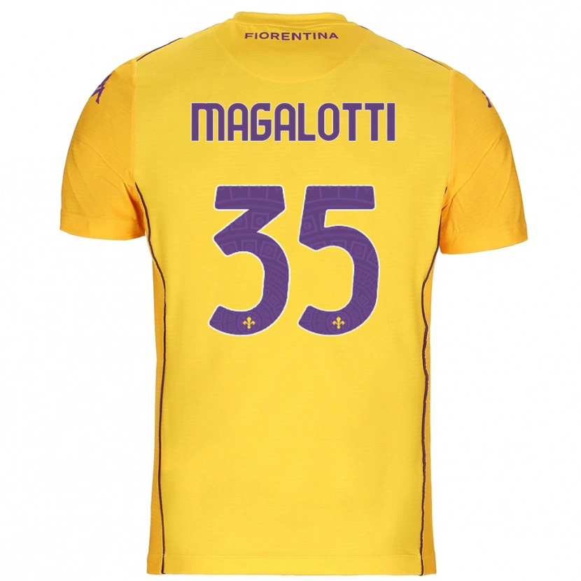 Danxen Damen Mattia Magalotti #35 Trikot Orange Gelb Lila Torwarttrikot 2025/26 Österreich