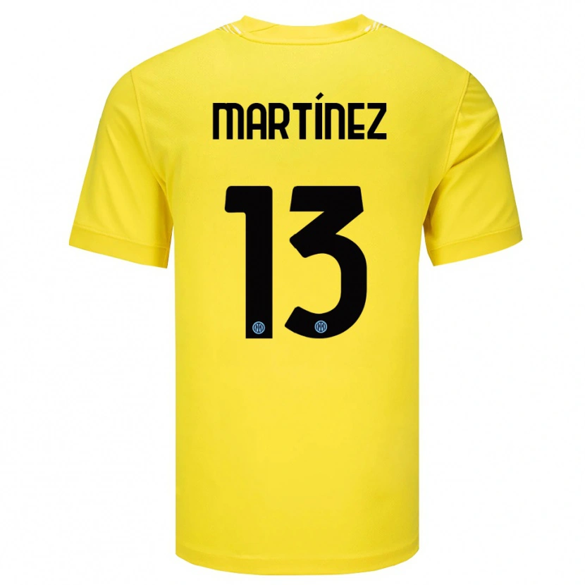 Danxen Damen Josep Martínez #13 Trikot Hellgelb Schwarz Torwarttrikot 2025/26 Österreich
