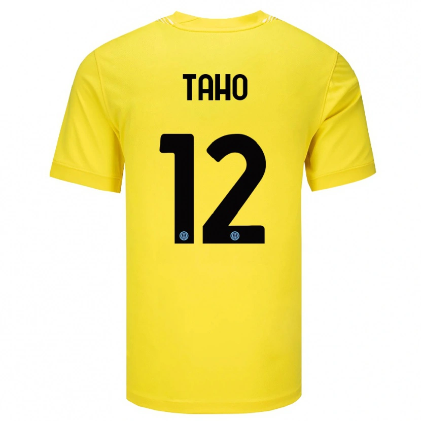 Danxen Damen Alain Taho #12 Trikot Hellgelb Schwarz Torwarttrikot 2025/26 Österreich